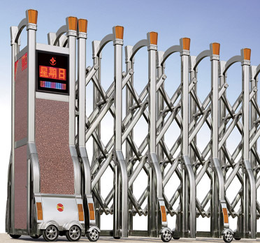 工廠(chǎng)不銹鋼伸縮門(mén)